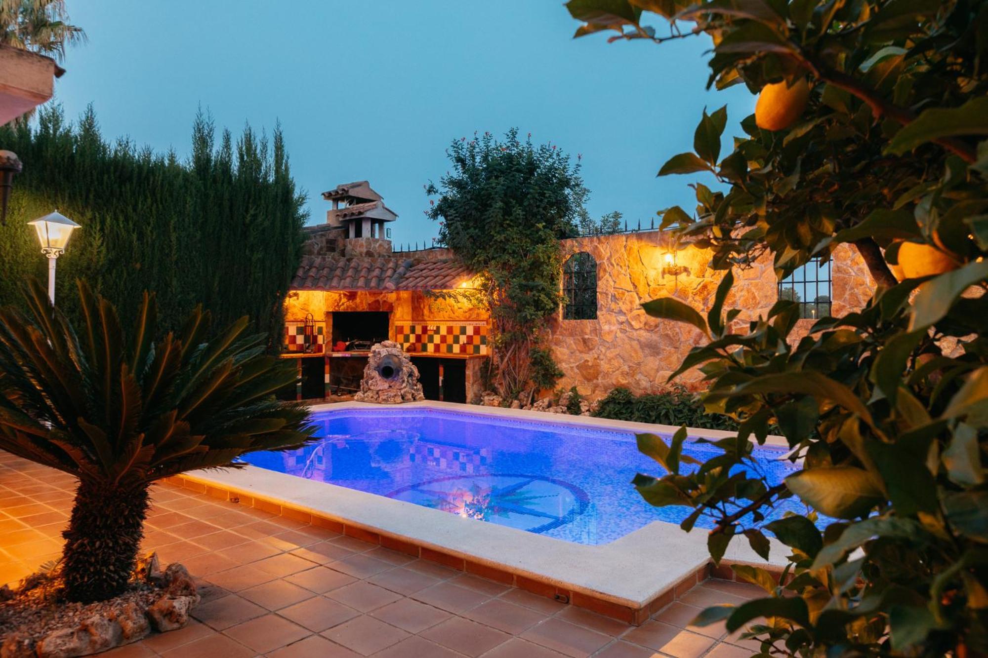 Chalet, Villa Rodeada De Naturaleza Piscina A Doce Klm De Valencia Y 7 Del Aeropuerto Extérieur photo