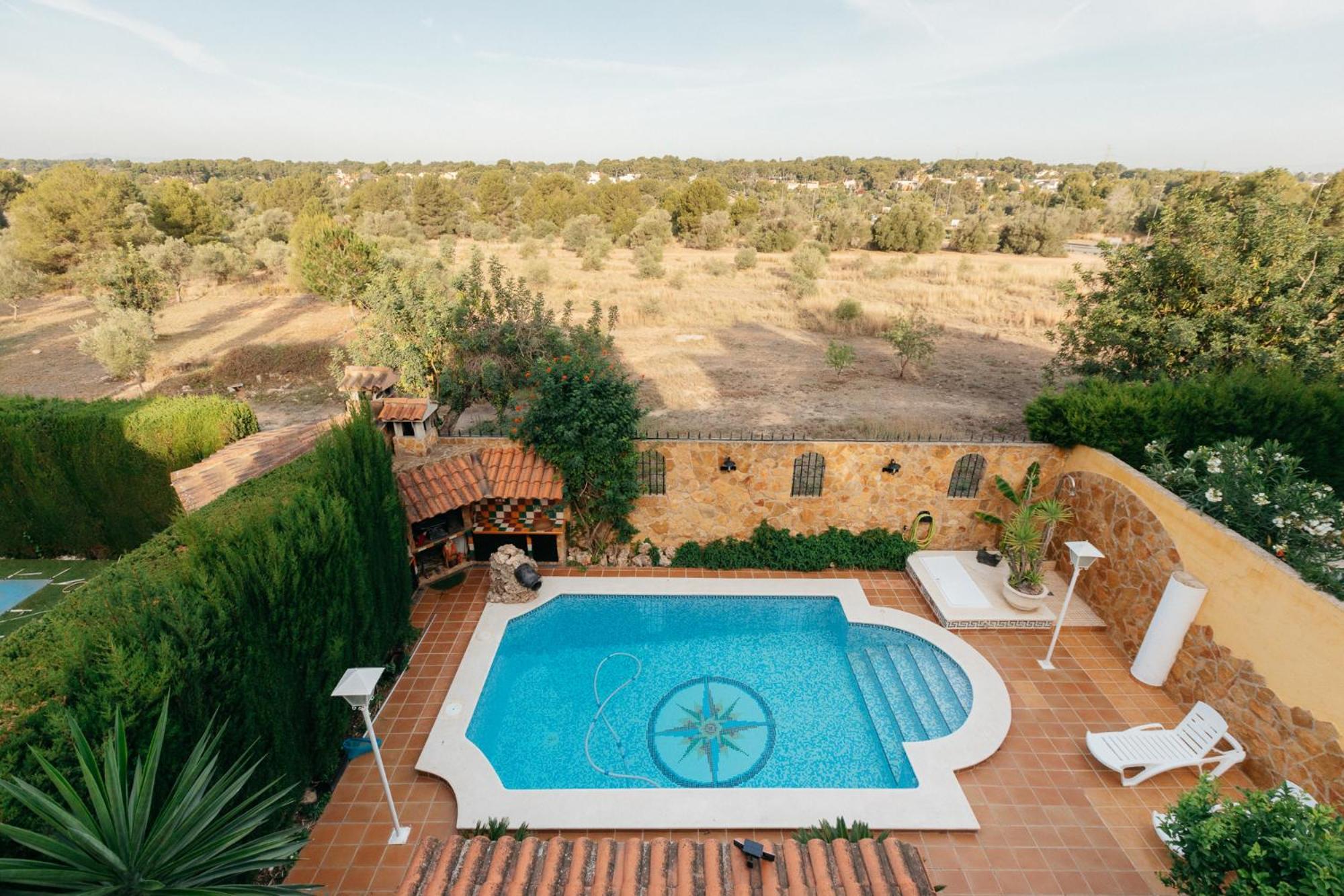 Chalet, Villa Rodeada De Naturaleza Piscina A Doce Klm De Valencia Y 7 Del Aeropuerto Extérieur photo
